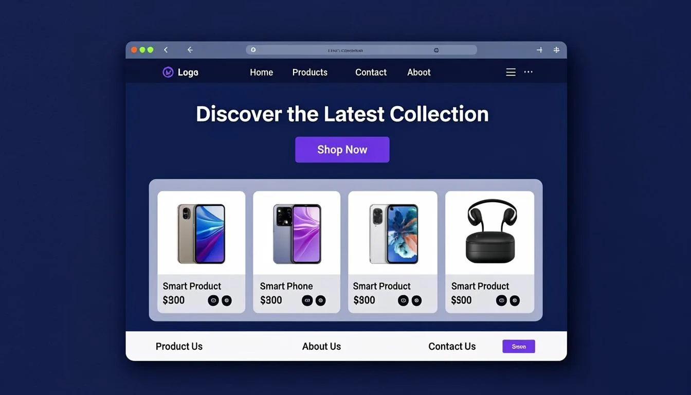 ShopNova — E-Commerce Landing Page